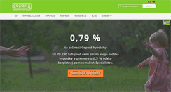 Desktop Screenshot of gepardfinance.sk